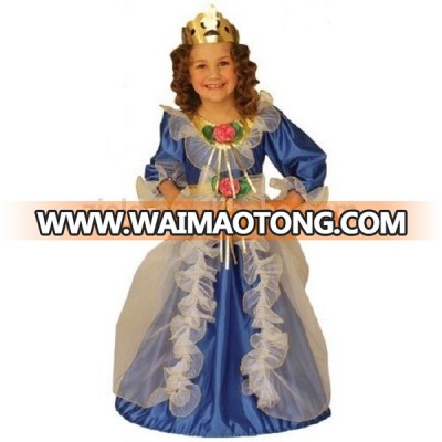 Little boys blue royal princess and prince medieval costume for kids